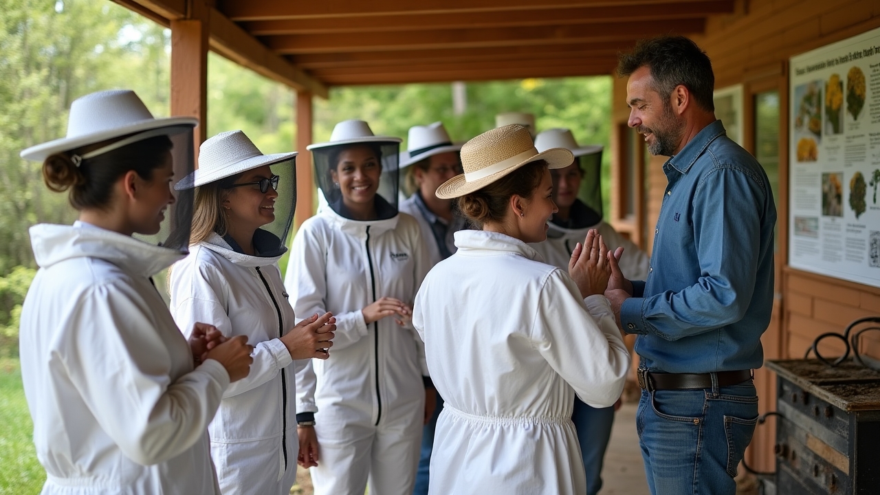 Mesures de sécurité lors de la visite du rucher