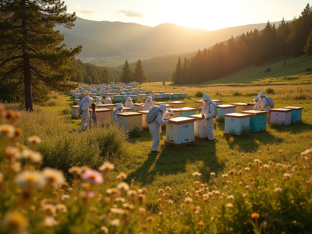 Rucher dans les collines d'Alsace